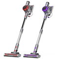 2Pack Cordless Vacuum Cleaner, 40Kpa 55Mins Running Time, Red & Purple